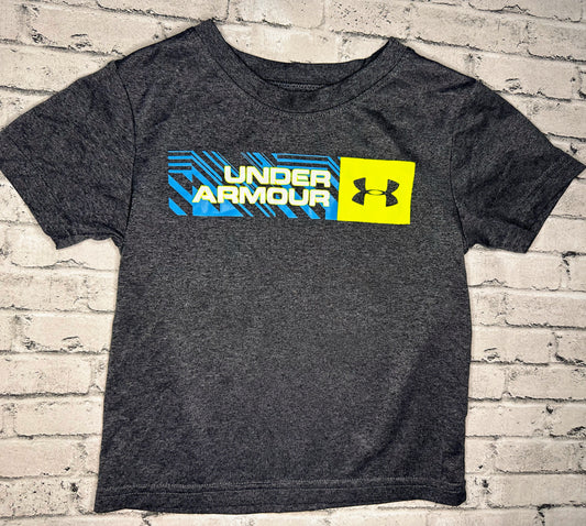 Under Armour: Gray Graphic Tee- 2T