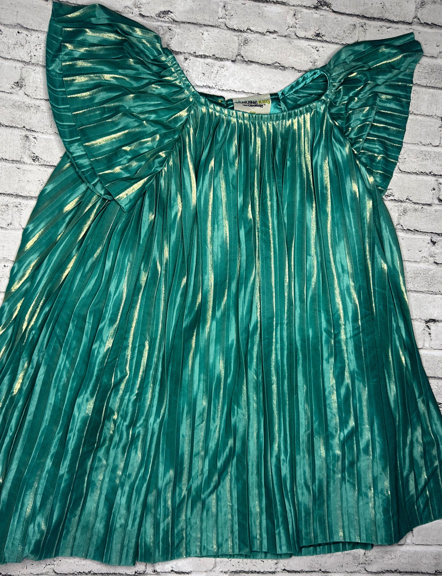 Genuine Kids: Green Shimmer Dress- 3T