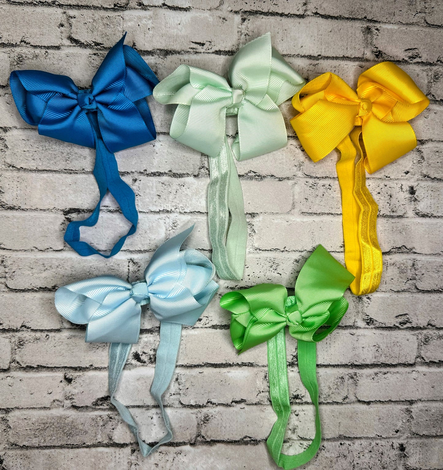 5pc Colored Bows - 4.5”