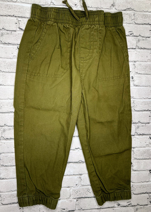 Garanimals: Olive Drawstring Chino- 24m