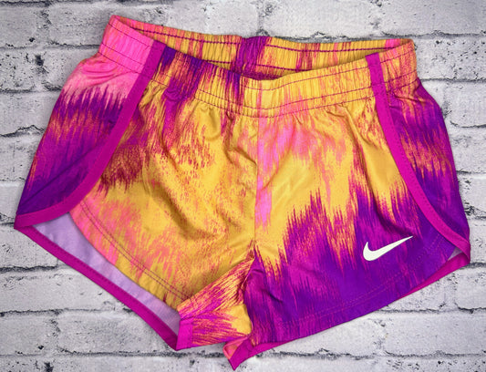 Nike: Purple/Yellow Active Shorts - 12m