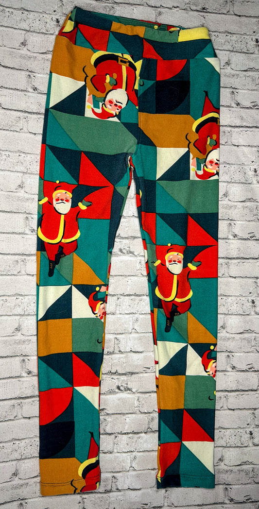 LulaRoe: Santa Leggings - L/XL