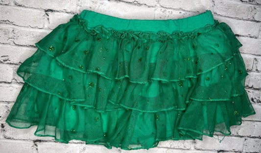 Beautees- Green Sparkle Skirt- 3T