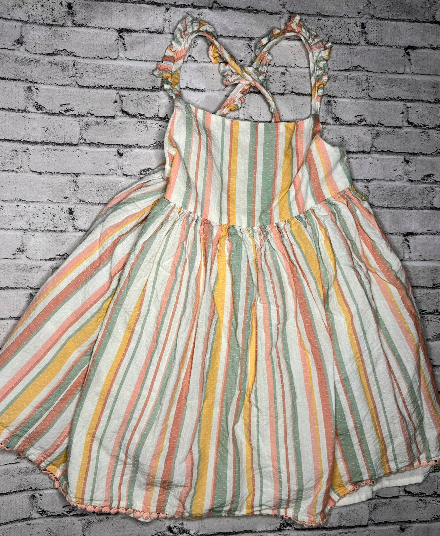 Shabby Chic: Pastel Stripe Dress- 3T