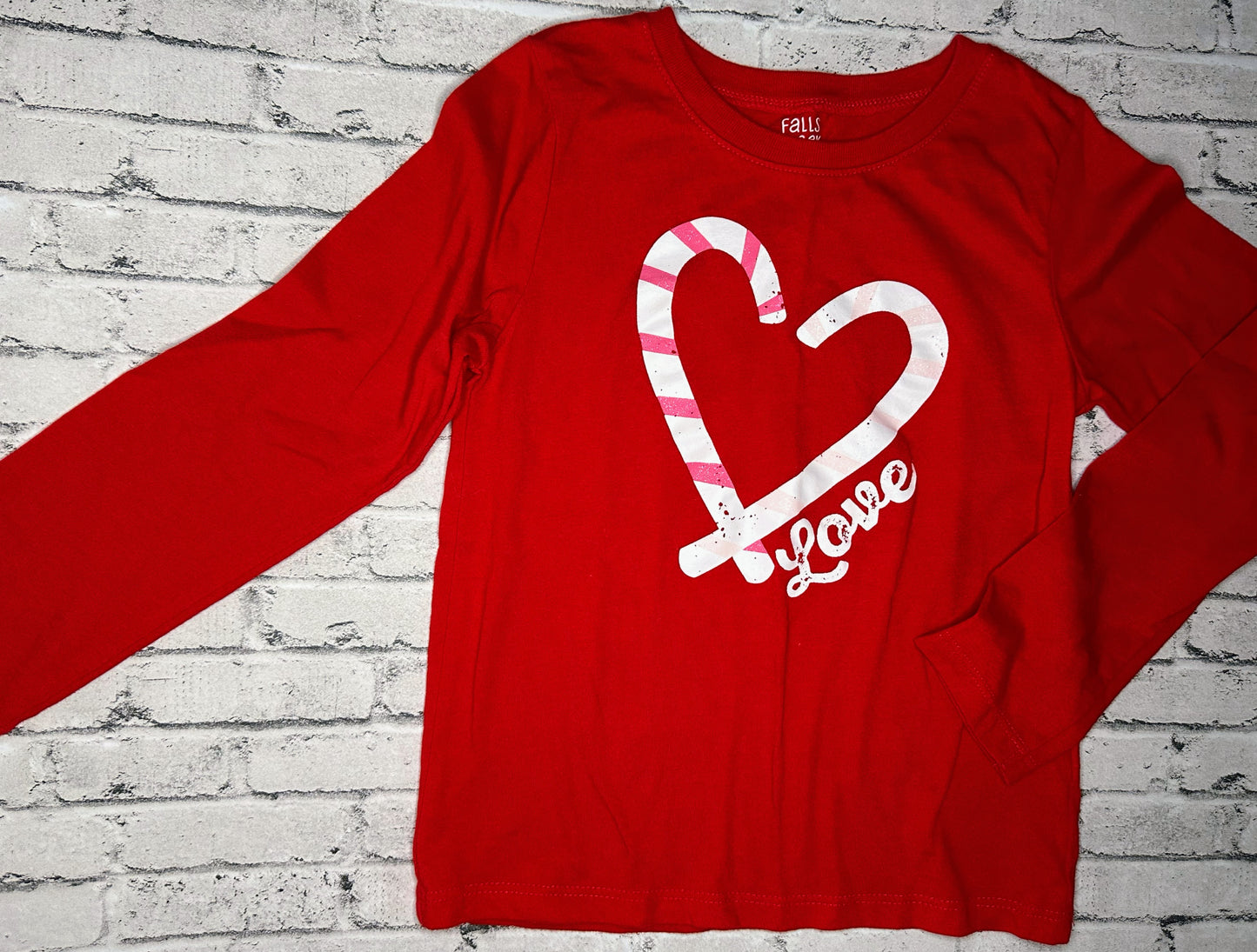 Falls Creek: Candy Cane Heart Tee- 5T