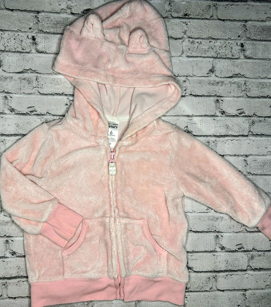 Carter’s: Pink Bear Hood Full Zip-6m