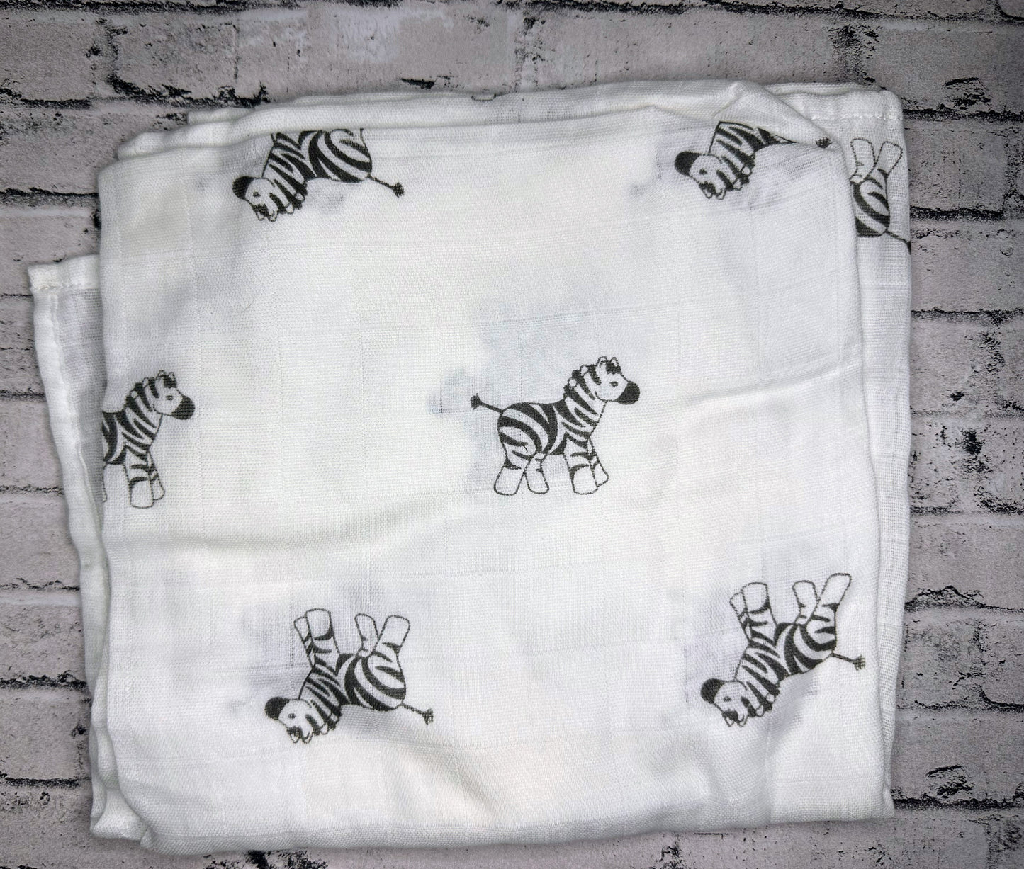 Lightweight Zebra Muslin Swaddle