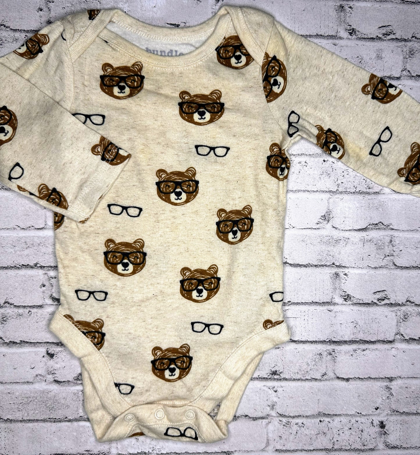 Bundles Baby Place: Shady Bear Bodysuit- 0/3m