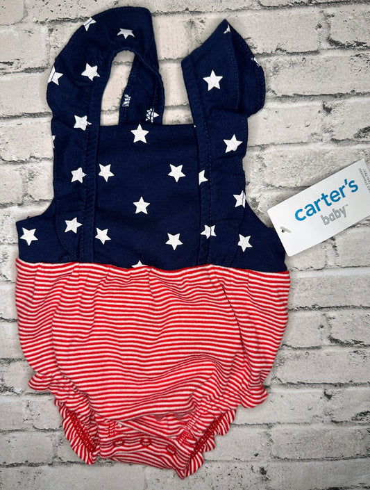 Carter’s: Patriotic Romper- Newborn NEW!