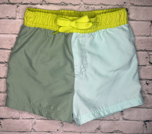 Wonder Nation: 2 Tone Swim Shorts- 12m