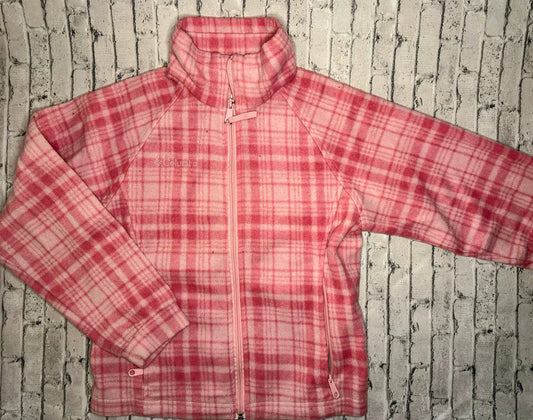 Columbia: Fleece Pink Plaid Full Zip - 10/12