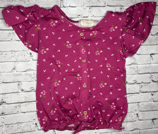 Btween: Purple Floral Top- 6