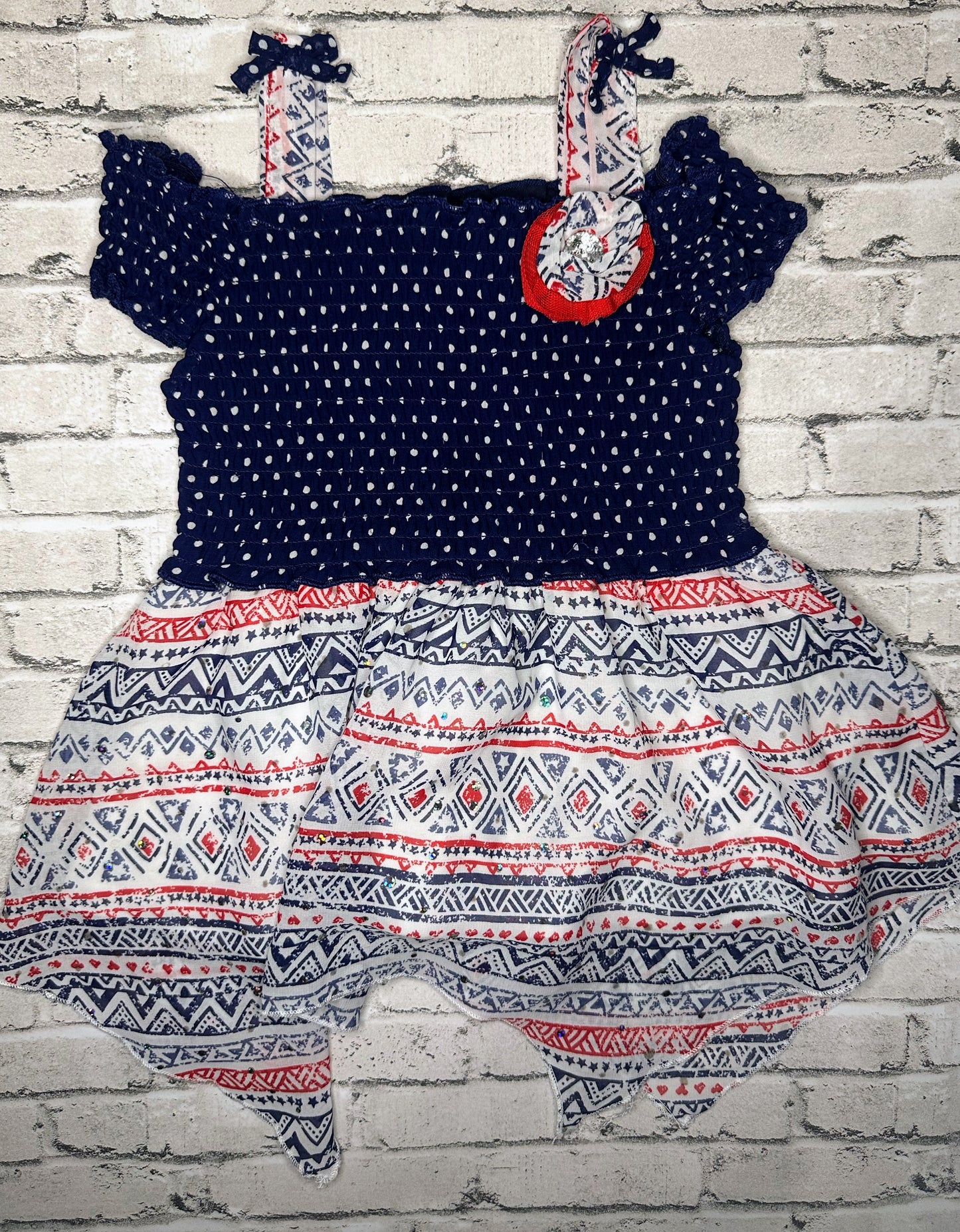 Little Lass: Patriotic Tank- 2T