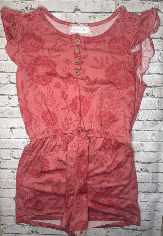 Btween: Pink Floral Romper- 12