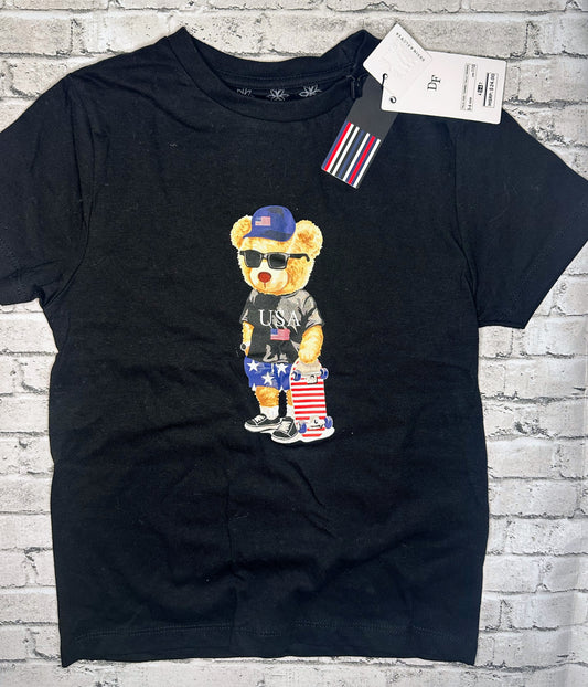 Denim & Flower: Patriotic Bear Tee- 5/6 NEW!