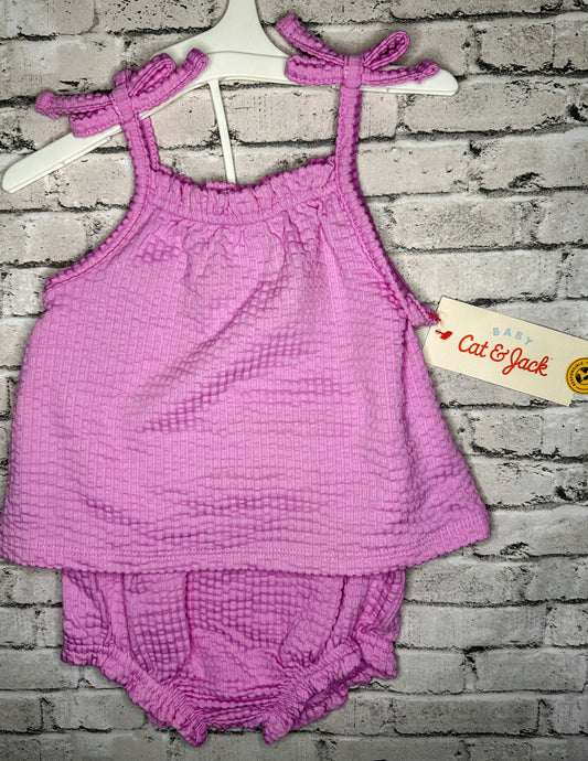 Cat & Jack: Puple 2pc Set- 3/6m