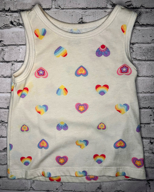 Garanimals: Rainbow Heart Tank- 2T
