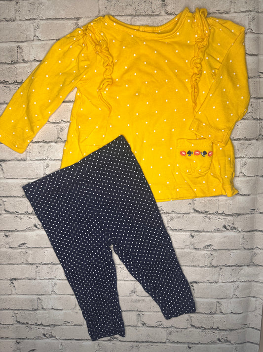 Carter’s: Polk a Dot Set- 3/6m