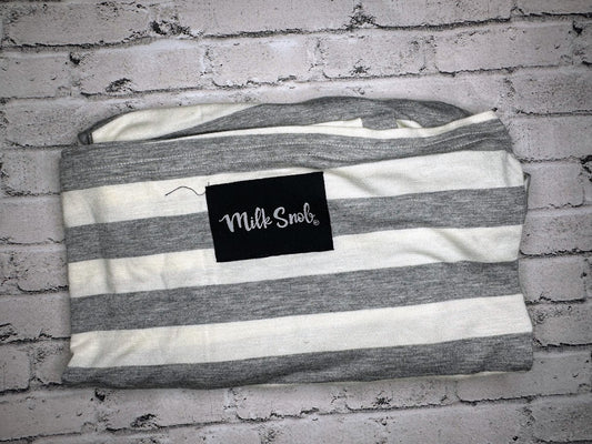 Milk Snob: Gray/White Stripe Nursing Cover