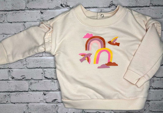 Cat & Jack: Rainbow Pullover - 0/3m