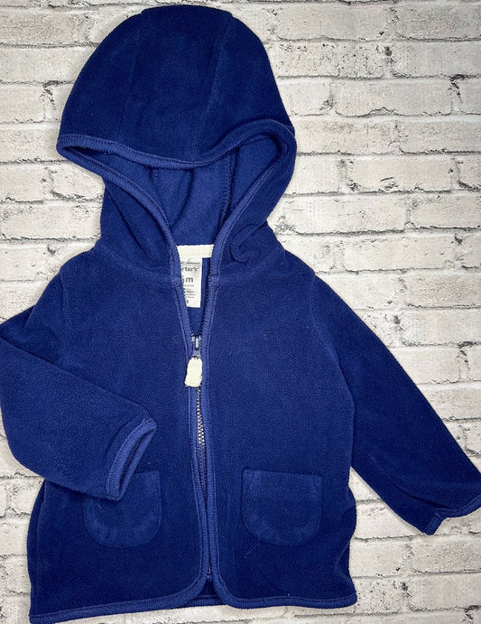 Carter's: Fleece Navy Full Zip - 6m