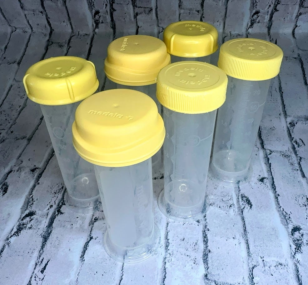 Medela: 6pc Pumping Storage Bottles - 2.5oz Each