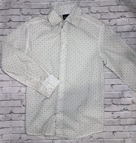 TFW: White/Gray Diamond Button Up - 10