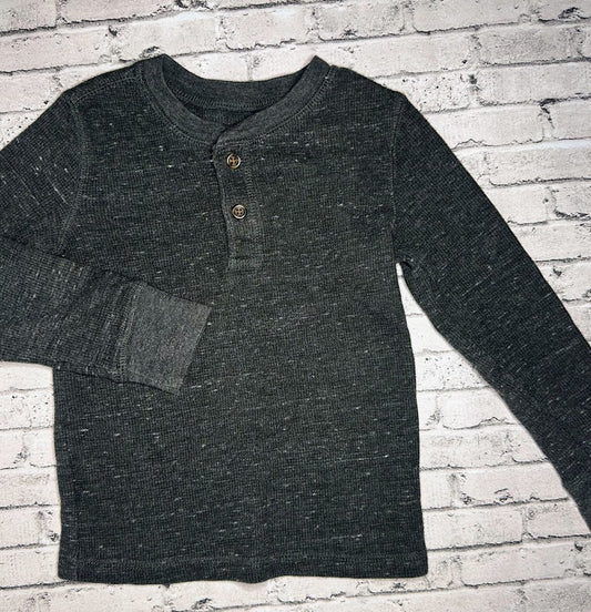 Jumping Beans: Dark Gray Button Top - 4T