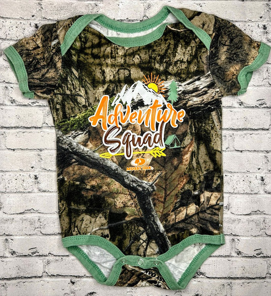 Mossy Oak: 'Adventure Squad' Bodysuit - 12m