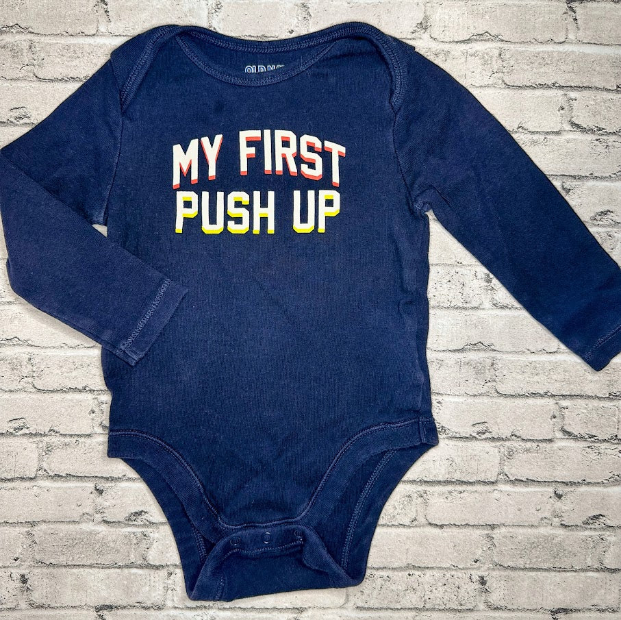 Old Navy: 'My First Push Up' Bodysuit - 12/18m