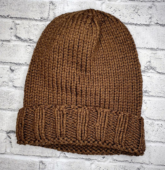 Brown Knit Hat - Infant