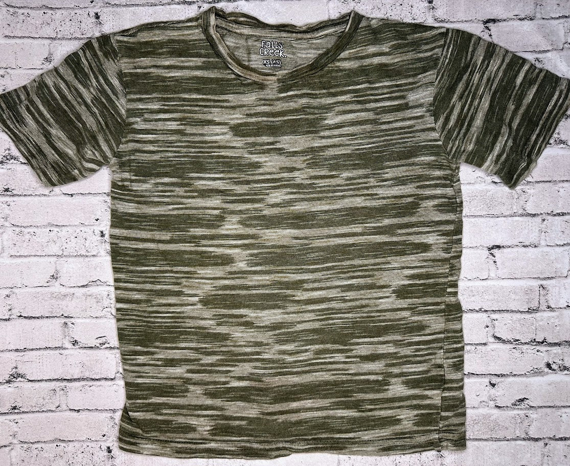 Falls Creek: Green Stripe Tee - 4/5