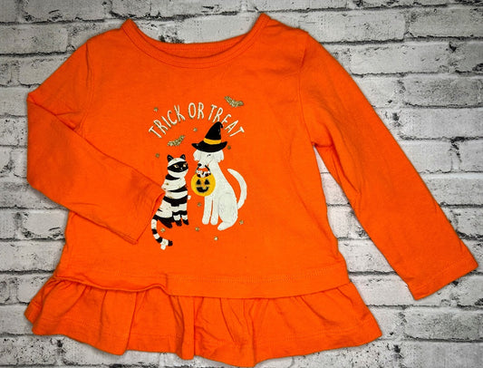 Carter's: 'Trick or Treat' Peplum Top - 18m