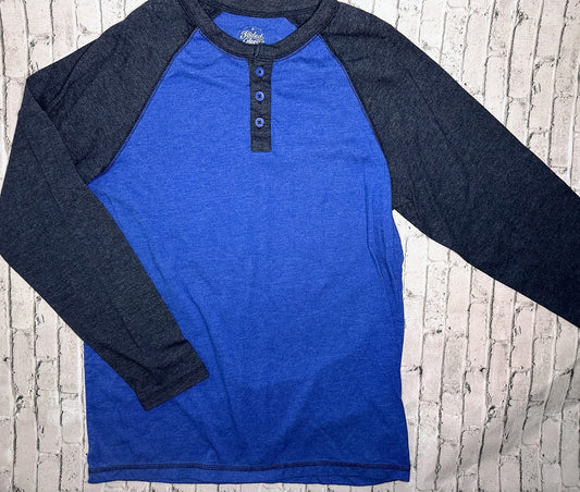 Faded Glory: Blue Colorblock Top - XXL (18)