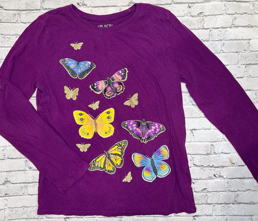 The Children's Place: Purple Butterfly Tee - 10/12