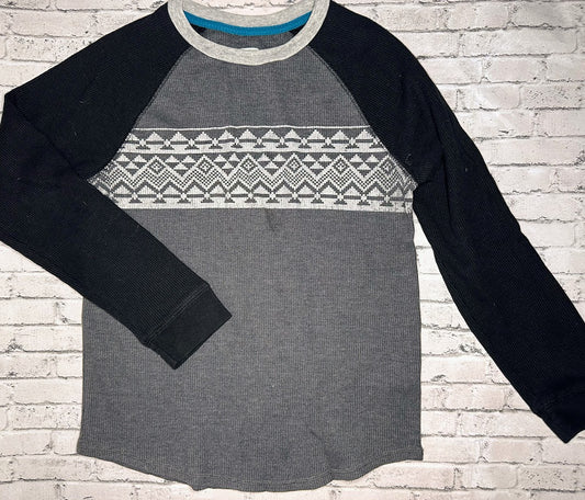 Old Navy: Gray Waffle Knit Top - 10/12