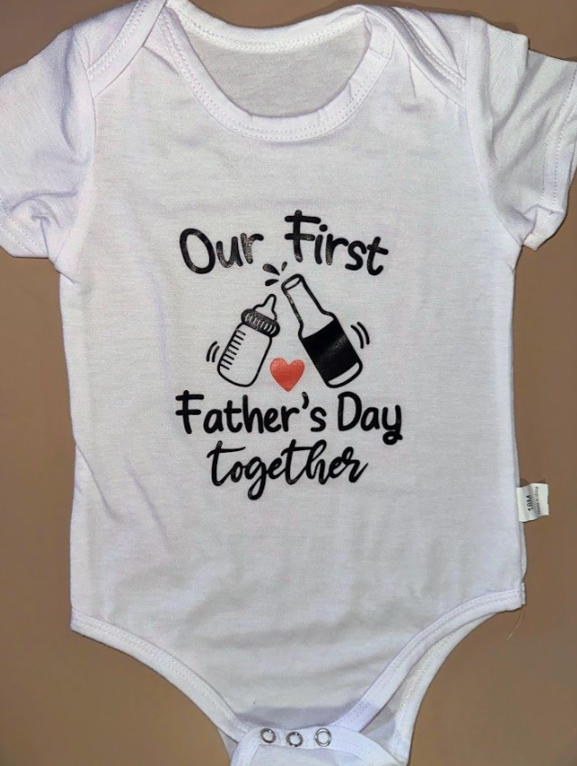 'Our First Father's Day Together' Bodysuit- 18m