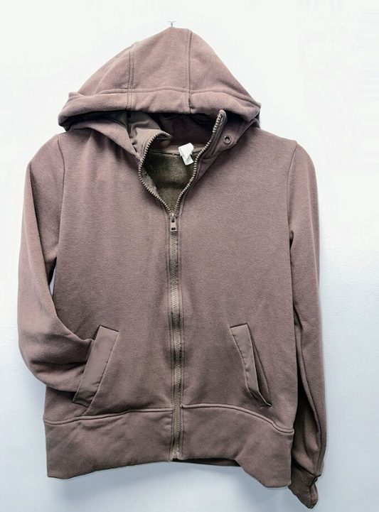 90 Degree: Brown Full Zip- Adult SM