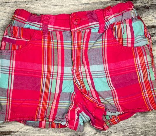 Arizona: Pink Plaid Shorts- 5