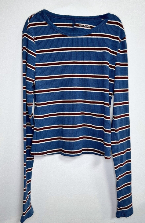 Arizona: Stripe Ribbed Top- 6/7