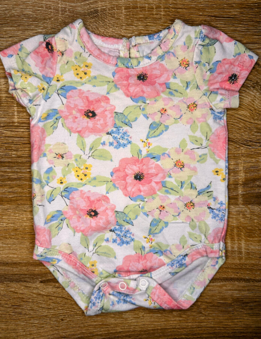 Baby Essentials: Floral Bodysuit- 3m