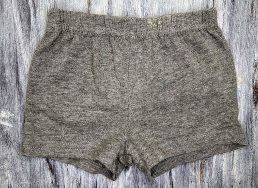 Baby Essentials: Gray Soft Shorts- 6m