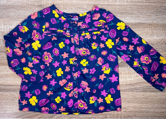 Baby GAP: Floral Button Top- 3T