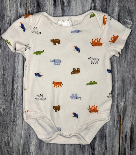 Beau et Belle: Animal Bodysuit- 3/6m