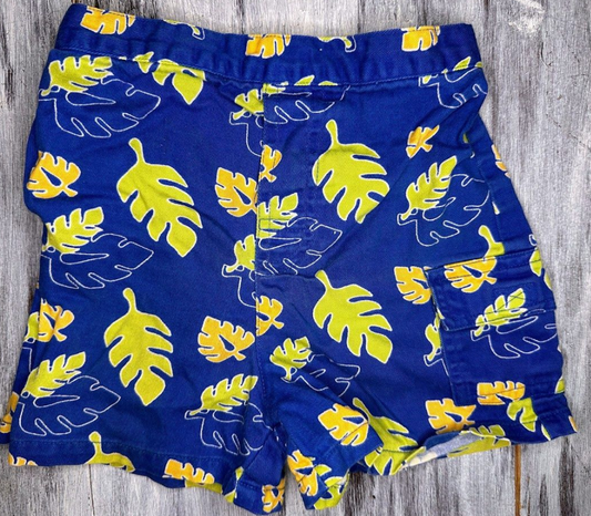 Blue Leaf Shorts- 3T