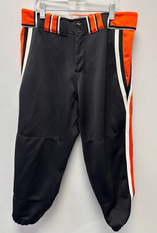 Boombah: Custom Orange/Black Sports Pants- 34"