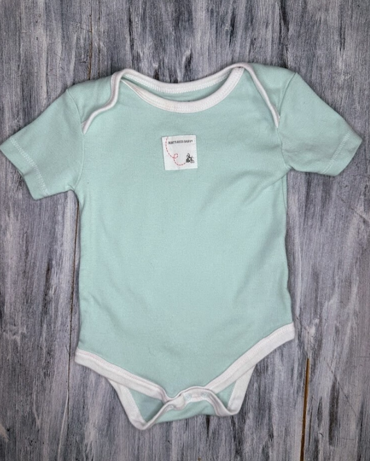 Burt's Bees Baby: Mint Bodysuit- 0/3m