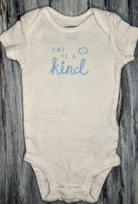 Carter's: 'One of a Kind' Embroidered Bodysuit- Newborn