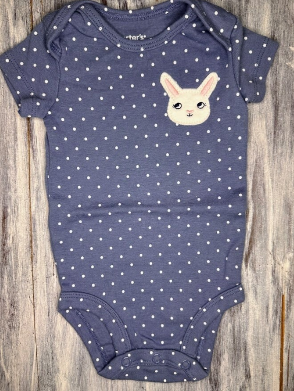 Carter's: Blue Bunny Bodysuit- 3m