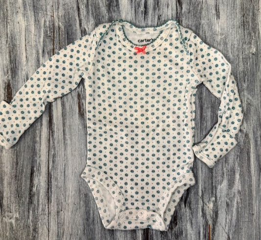 Carter's: Blue Snowflake Bodysuit- Newborn